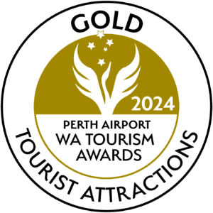 2024 Gold Tourism Attractions award logo